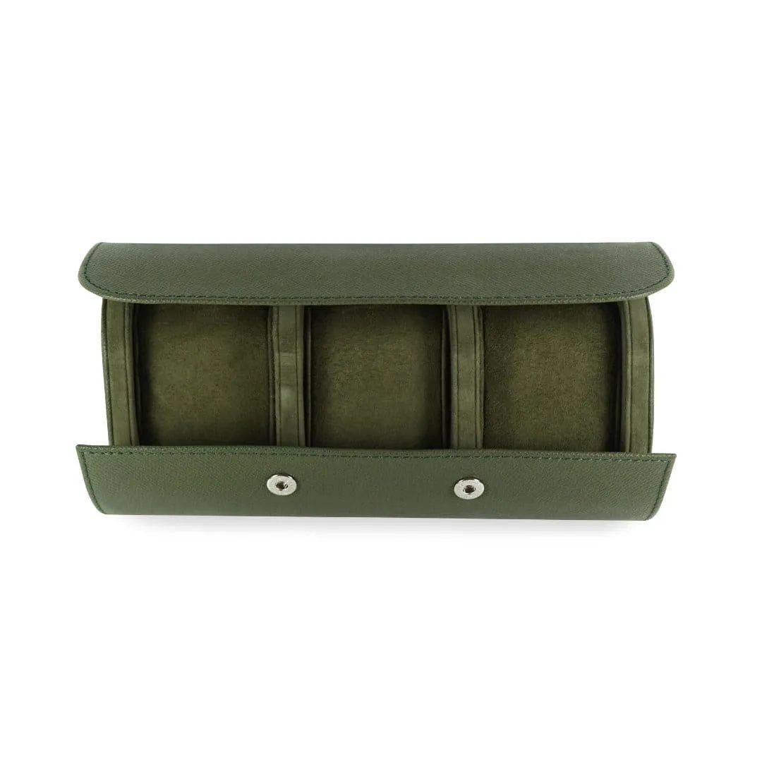 Uhrenrolle aus Leder für 3 Uhren [Khaki]