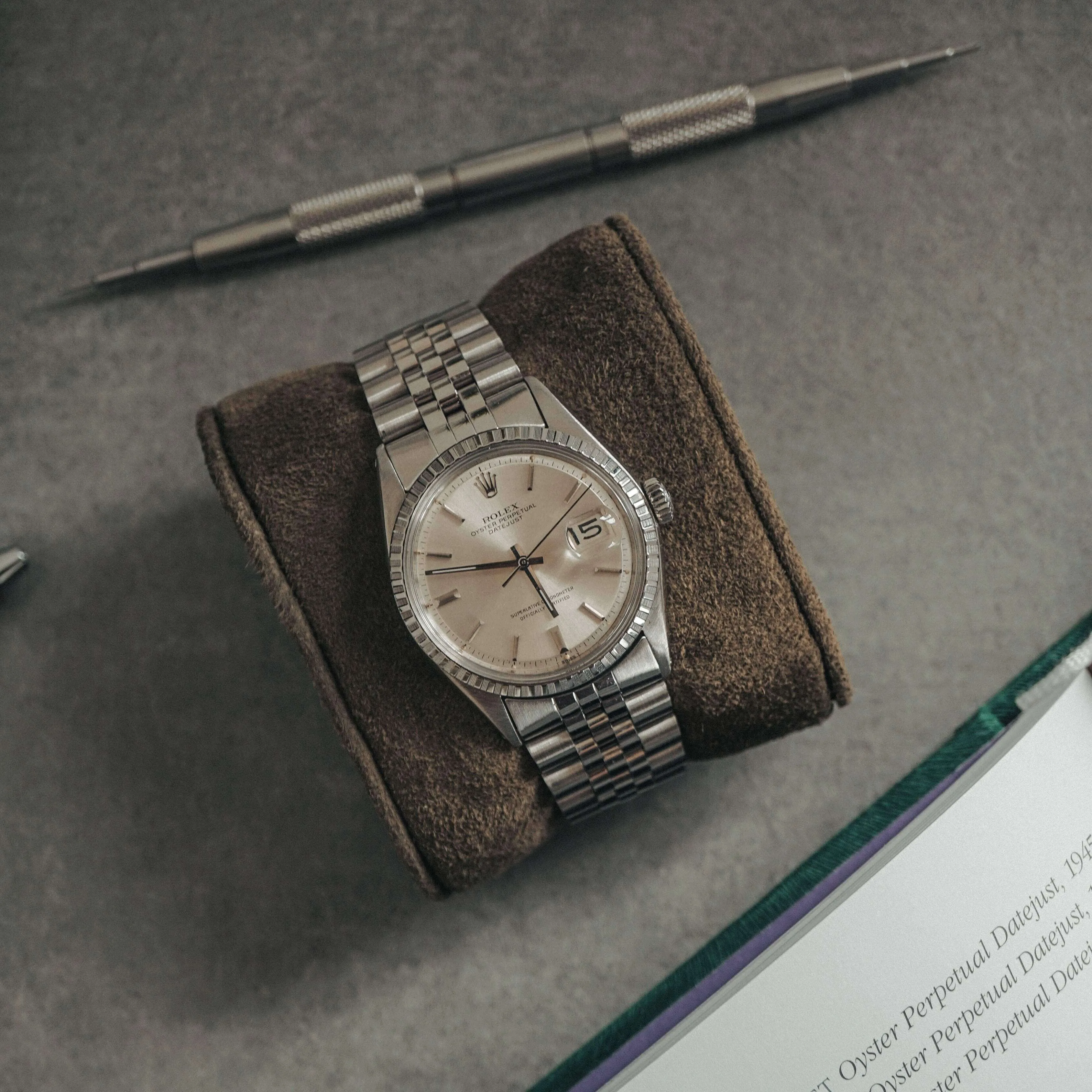 Uhrenrolle aus Leder für 3 Uhren [Khaki]