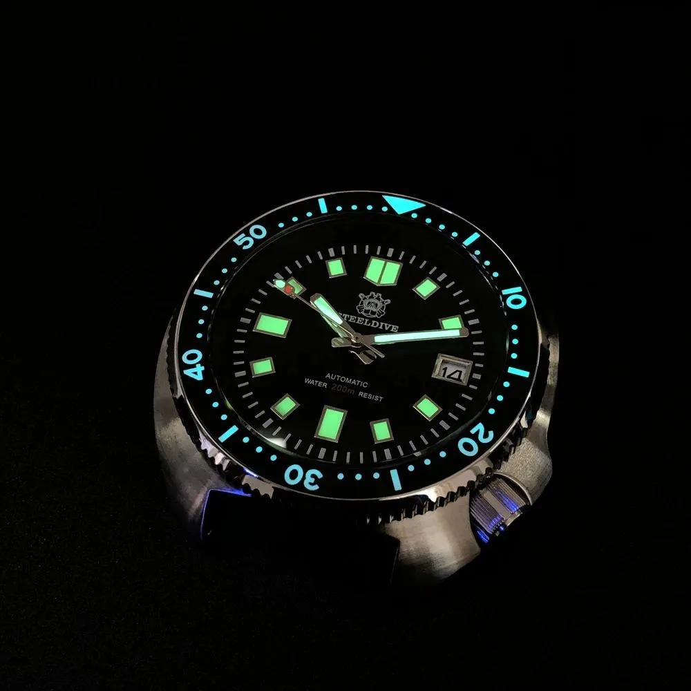 UK Warehouse - Steeldive SD1970 6105 Turtle Diver Watch V2