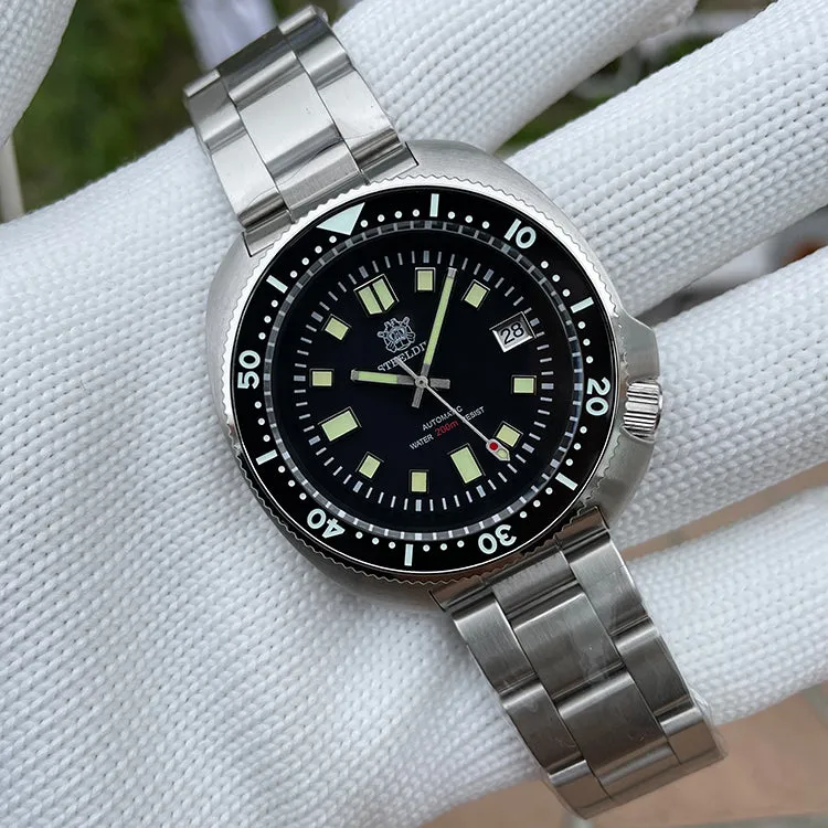 UK Warehouse - Steeldive SD1970 6105 Turtle Diver Watch V2