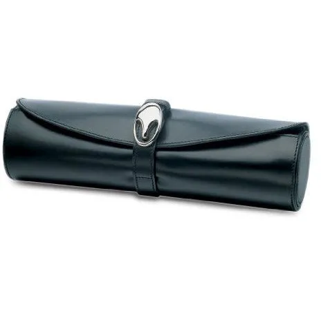 Underwood (London) - Large Watch Storage Roll in Black Leather