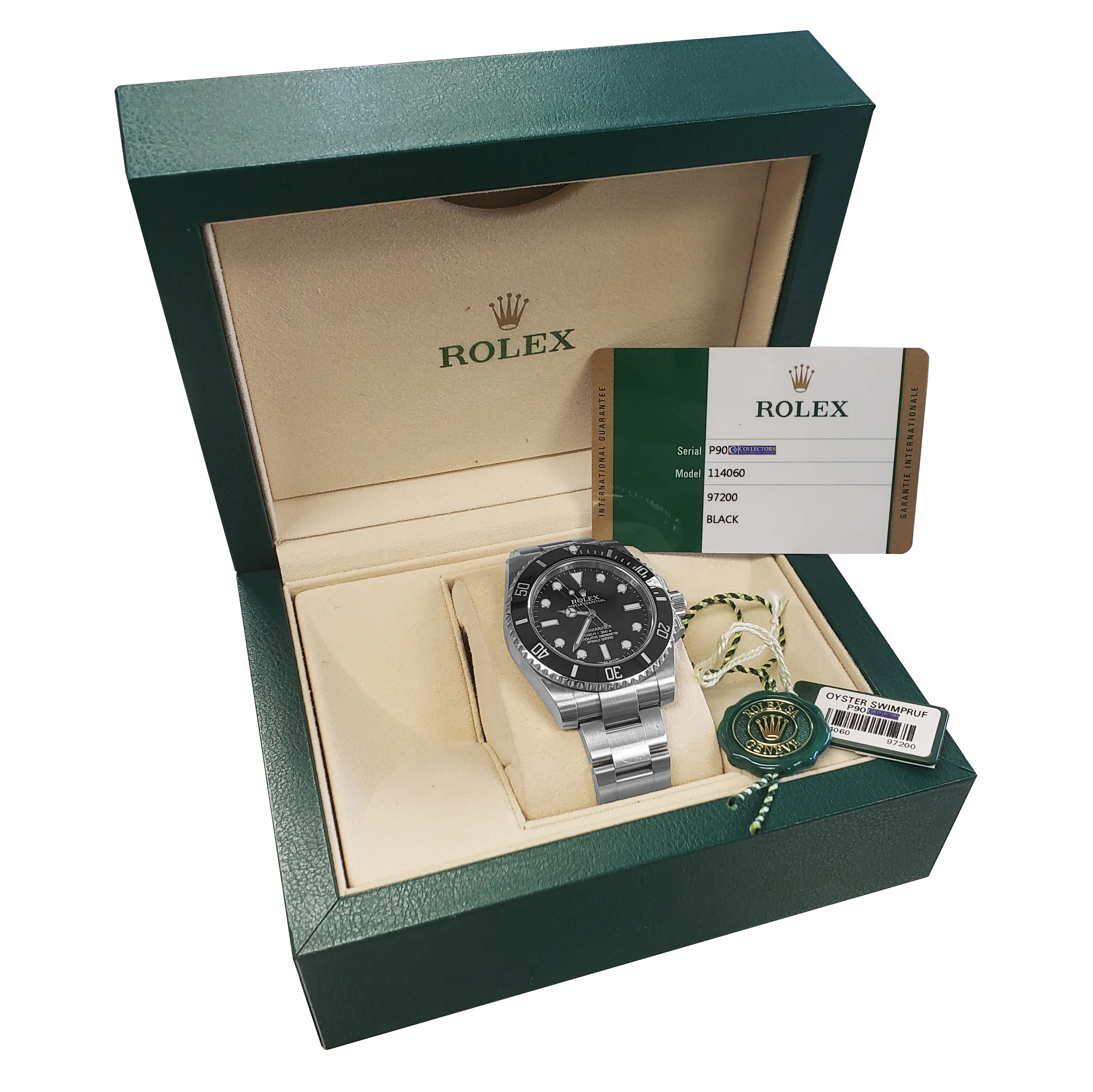 UNPOLISHED 2014 Rolex Submariner No-Date Steel Dive Ceramic 40mm Watch 114060