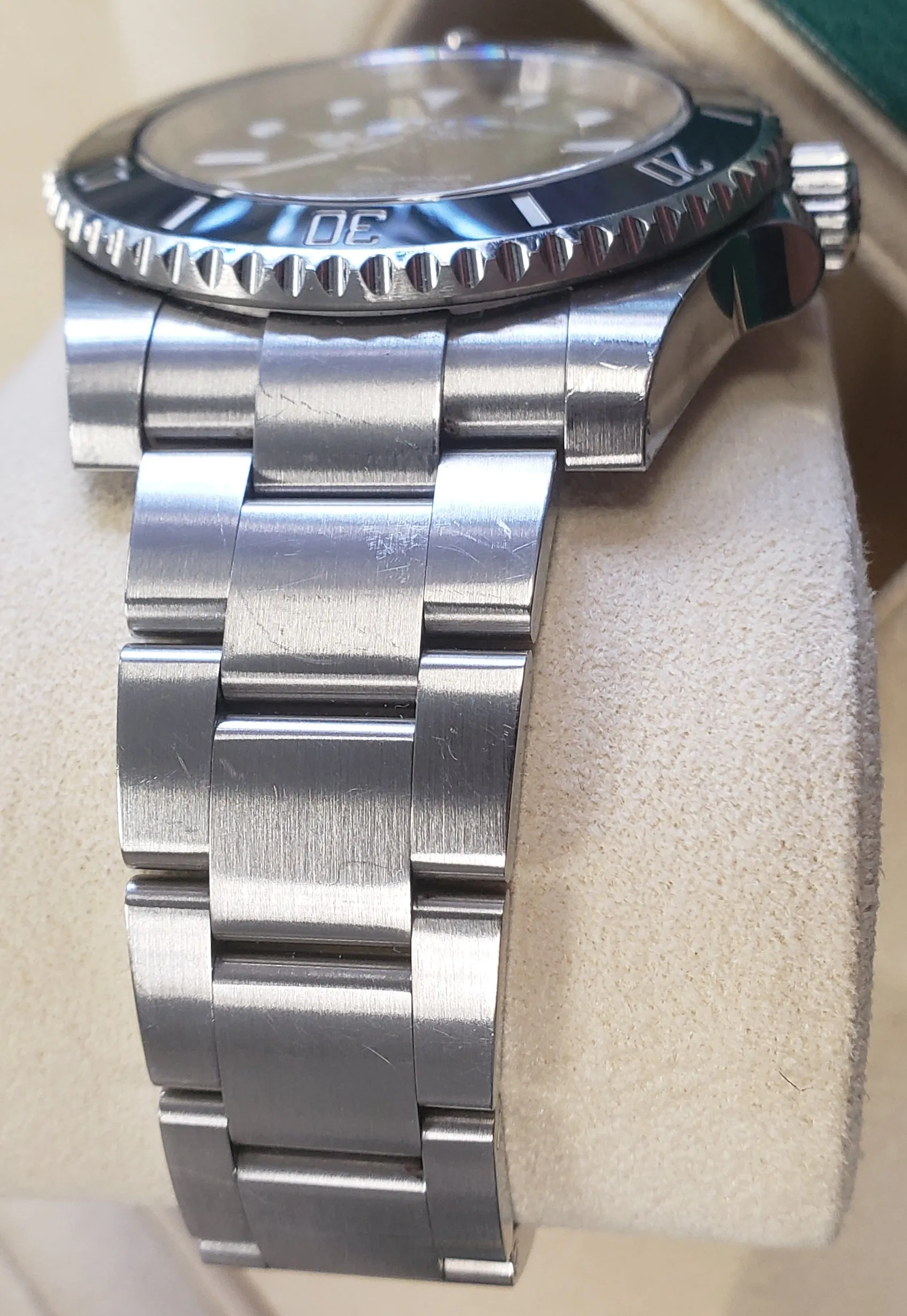 UNPOLISHED 2014 Rolex Submariner No-Date Steel Dive Ceramic 40mm Watch 114060