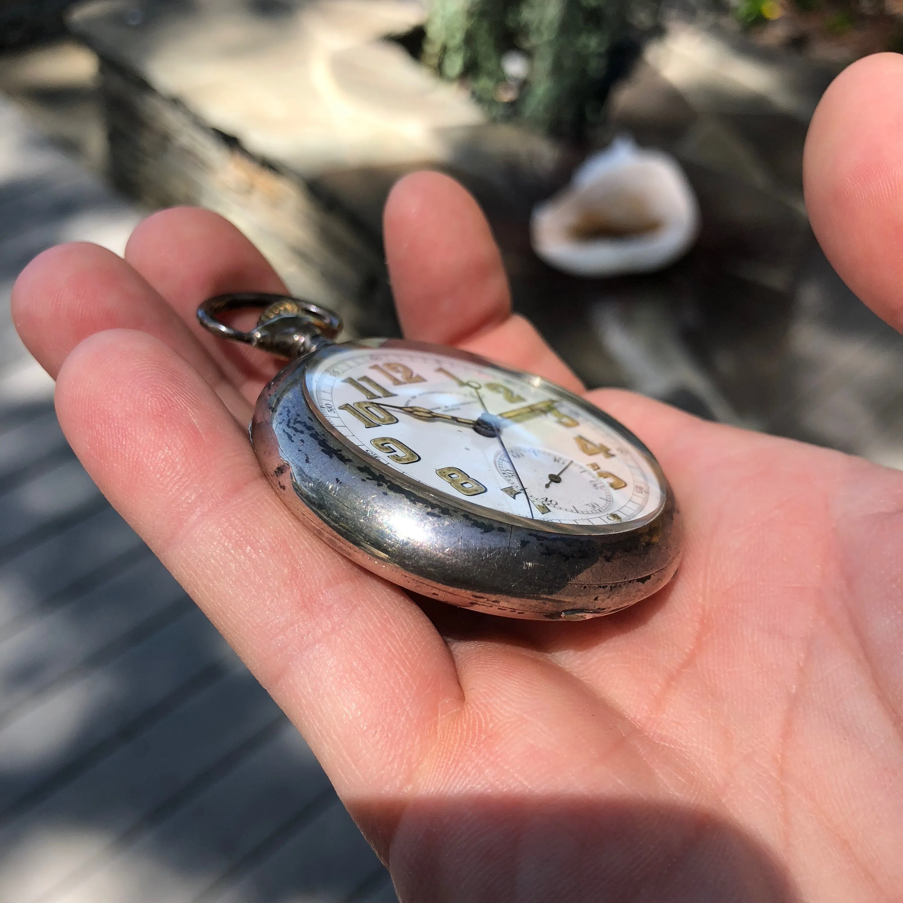 Vacheron & Constantin Military Chronograph WWI Army Corps of Engineers Silver Pocket Watch