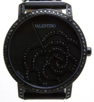 Valentino Rose Black Diamond Watch