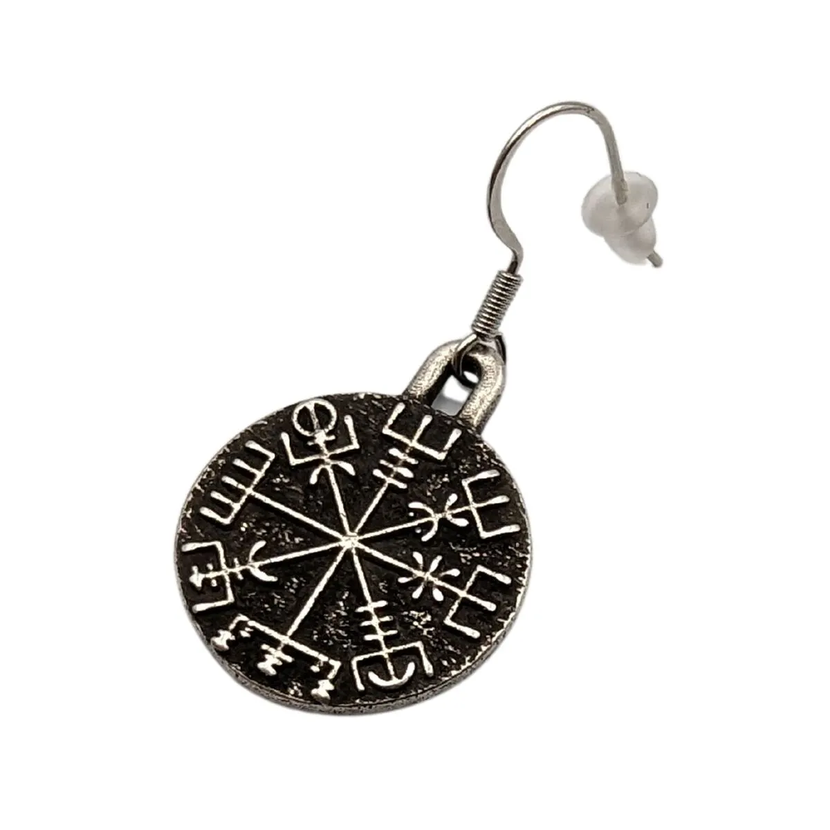 Vegvisir bronze earrings