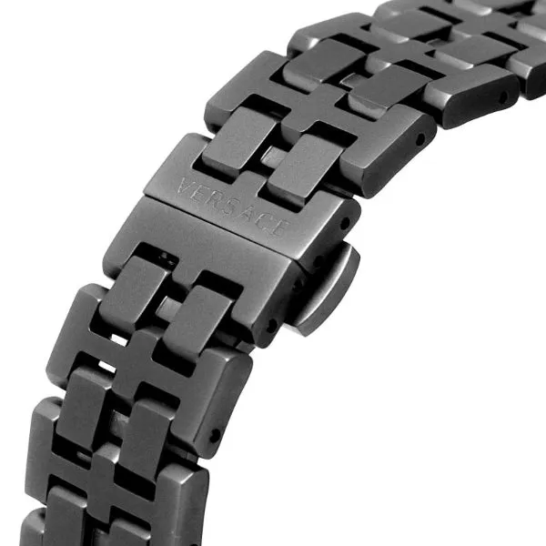 Versace Greca Sport Black Stainless Steel Blue Dial Quartz Watch for Gents - VEZ300621