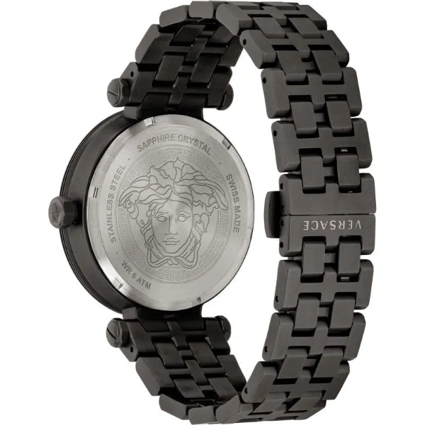 Versace Greca Sport Black Stainless Steel Blue Dial Quartz Watch for Gents - VEZ300621
