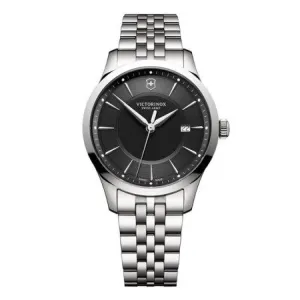 Victorinox Swiss Army Alliance Black Dial Stainless Steel Watch