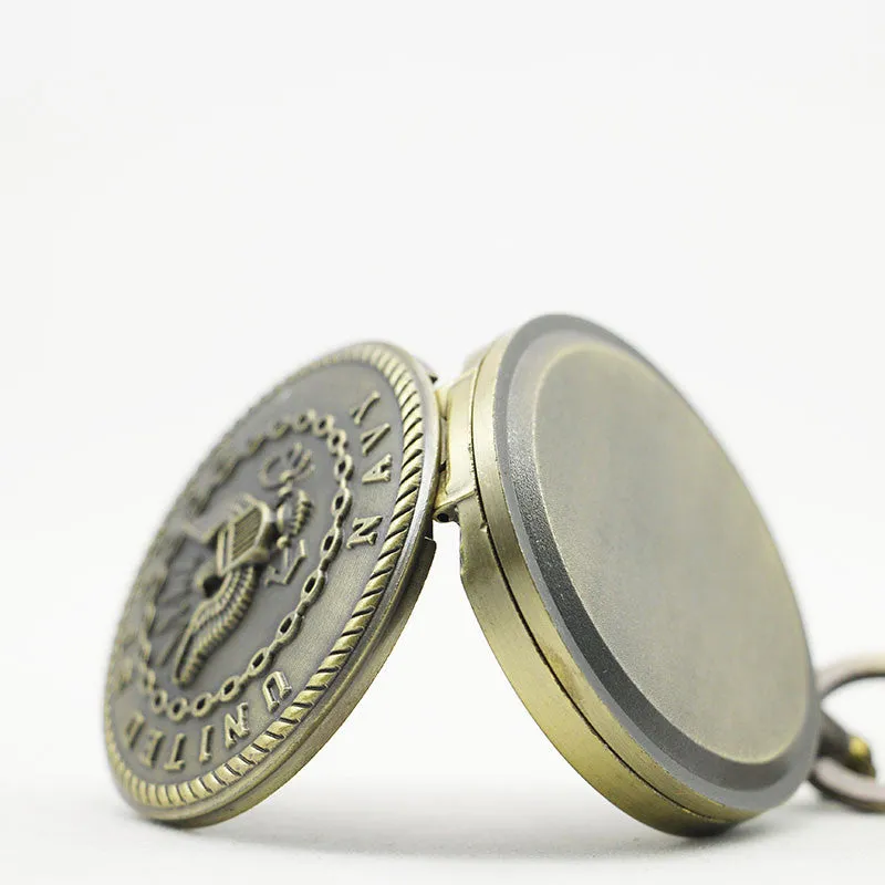 Vintage Bronze Navy Pocket Watch