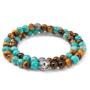 Voyager - Tiger Eye & Bali Turquoise Double