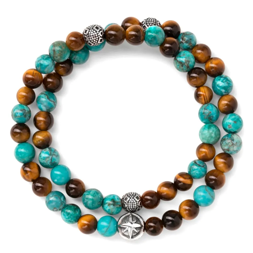 Voyager - Tiger Eye & Bali Turquoise Double