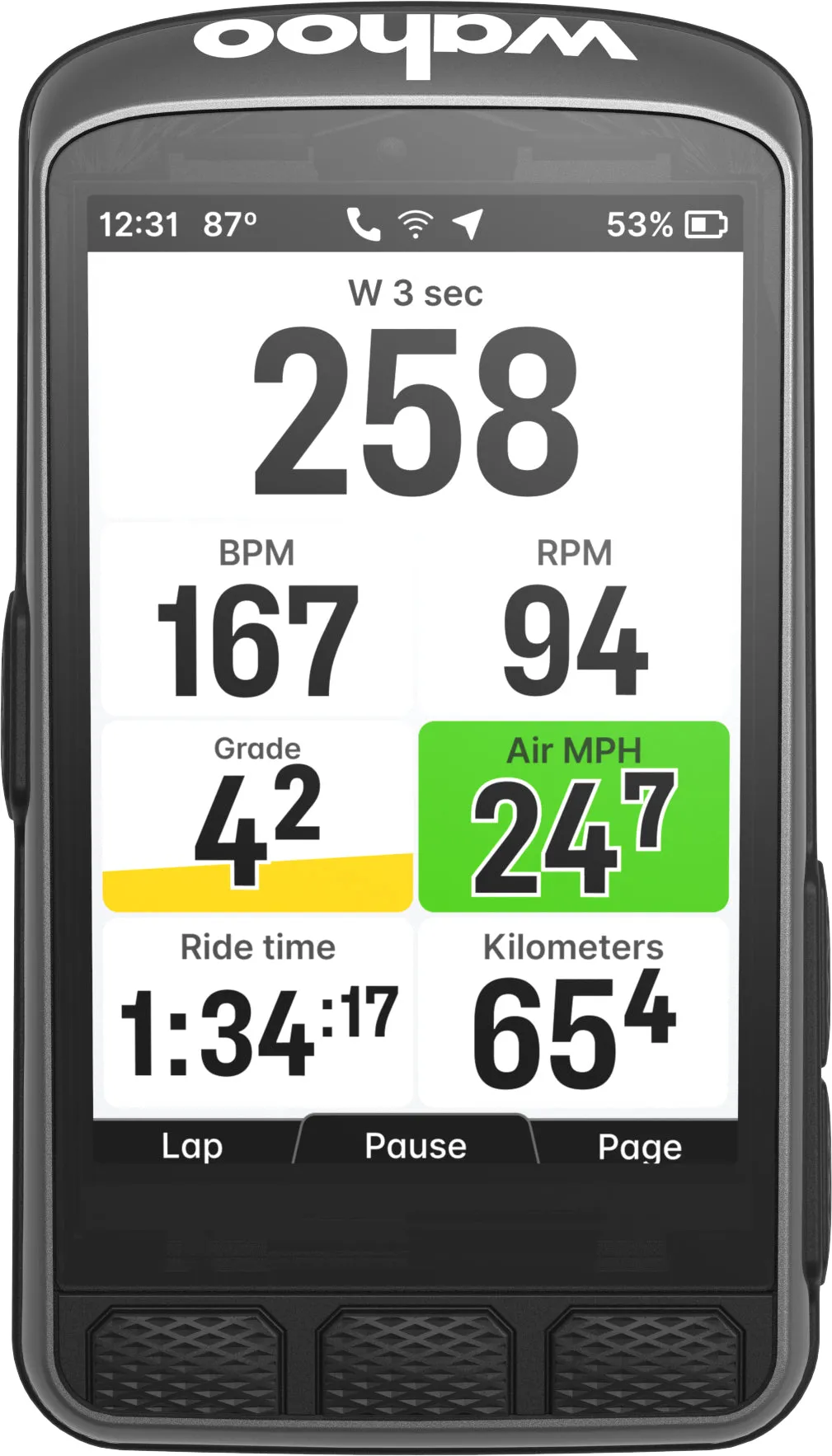 Wahoo ELEMNT ACE GPS Bike Computer - Black