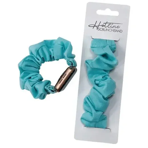 Watch Bands - Black, Blue, or Pink Velvet Scrunch Band -Apple Compatible