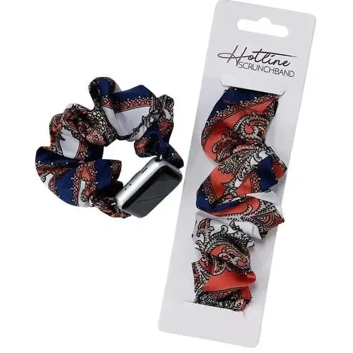 Watch Bands - Black, Blue, or Pink Velvet Scrunch Band -Apple Compatible