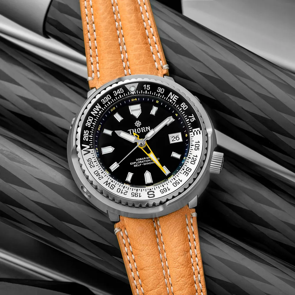 ★WeeklyDeals★Thorn T012 Titanium NH34 GMT Diver Watch