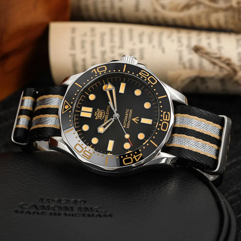 ★WelcomeDeals★Steeldive SD1957 Vintage Sea Ghost Watch