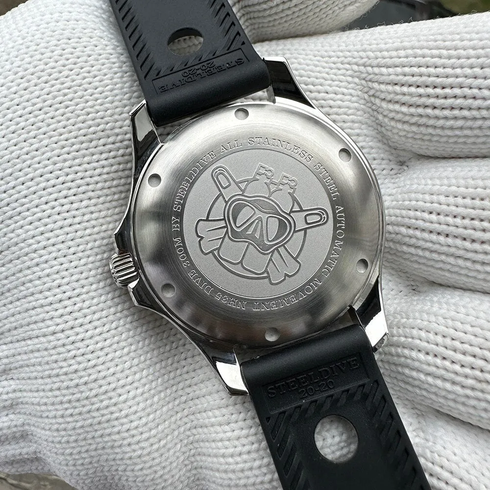 ★WelcomeDeals★Steeldive SD1957 Vintage Sea Ghost Watch