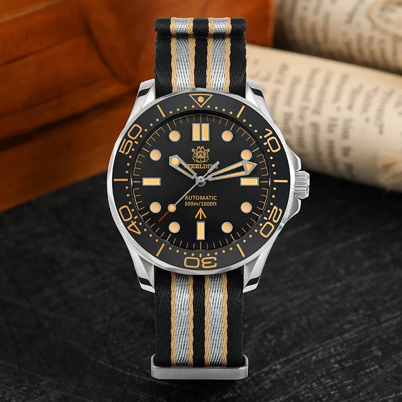 ★WelcomeDeals★Steeldive SD1957 Vintage Sea Ghost Watch