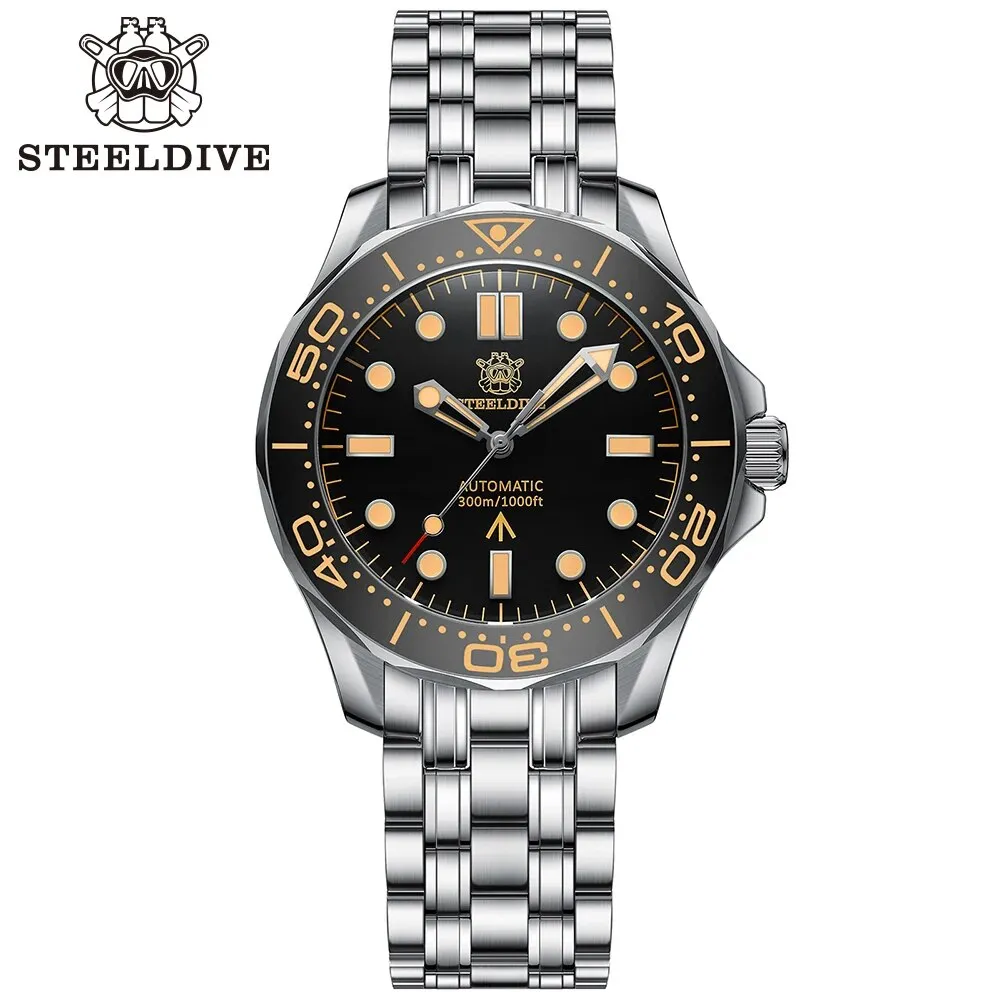 ★WelcomeDeals★Steeldive SD1957 Vintage Sea Ghost Watch