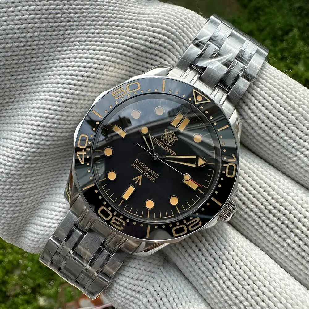 ★WelcomeDeals★Steeldive SD1957 Vintage Sea Ghost Watch