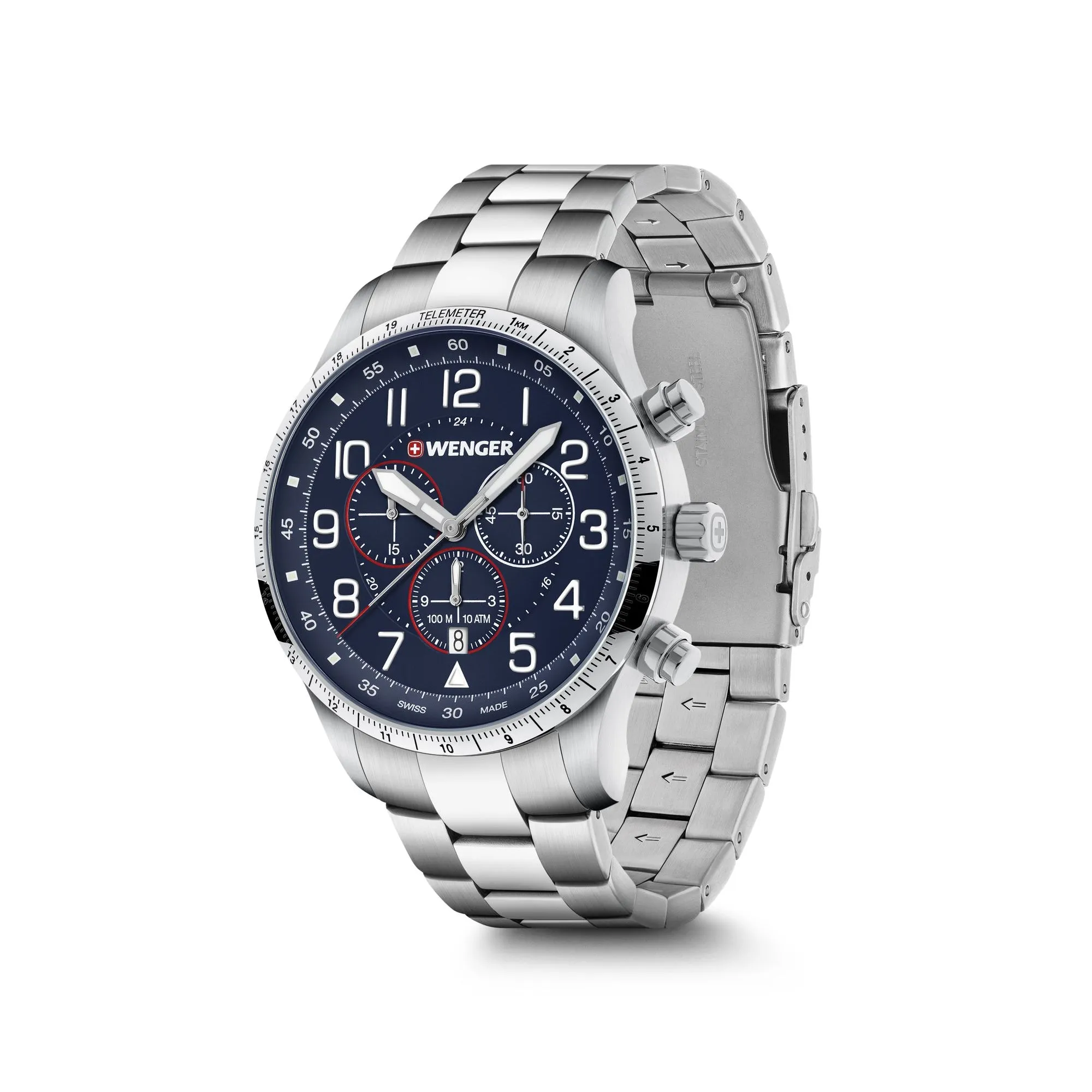 Wenger Attitude Chrono 44 Blue Dial Men's Watch