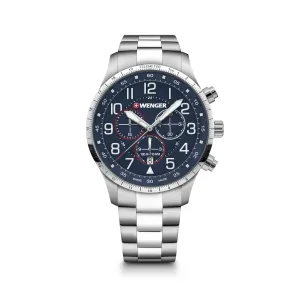 Wenger Attitude Chrono 44 Blue Dial Men's Watch