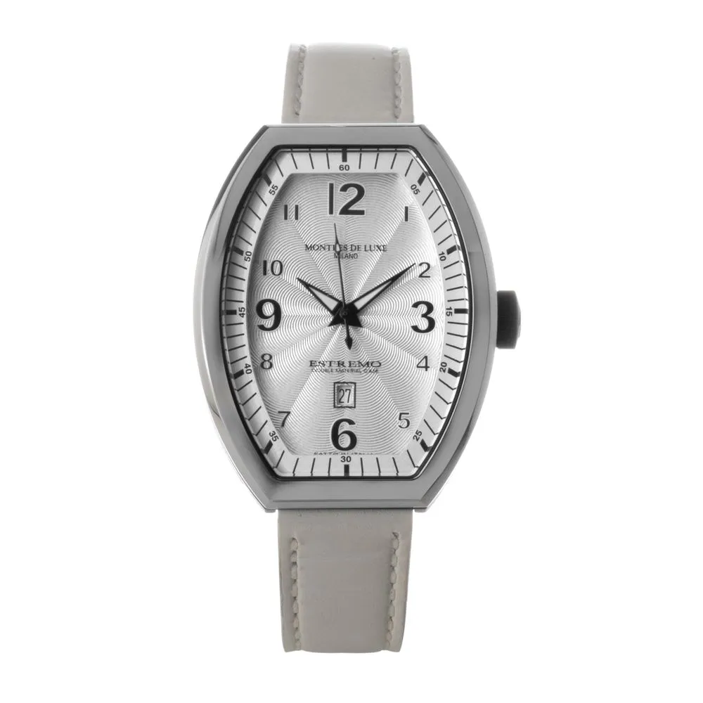 White Leather Watch