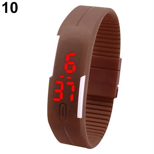 women watches Unisex Men Fashion Silicone Band Red LED Sports clock Bracelet Digital Wrist reloj mujer relogio デジタルウォッチ часы