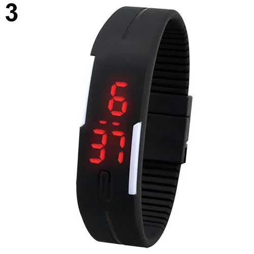 women watches Unisex Men Fashion Silicone Band Red LED Sports clock Bracelet Digital Wrist reloj mujer relogio デジタルウォッチ часы
