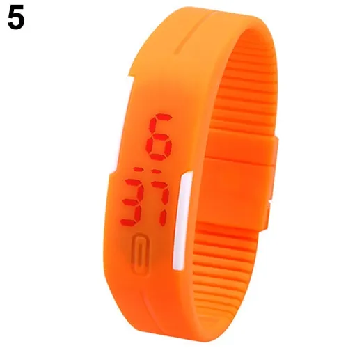 women watches Unisex Men Fashion Silicone Band Red LED Sports clock Bracelet Digital Wrist reloj mujer relogio デジタルウォッチ часы