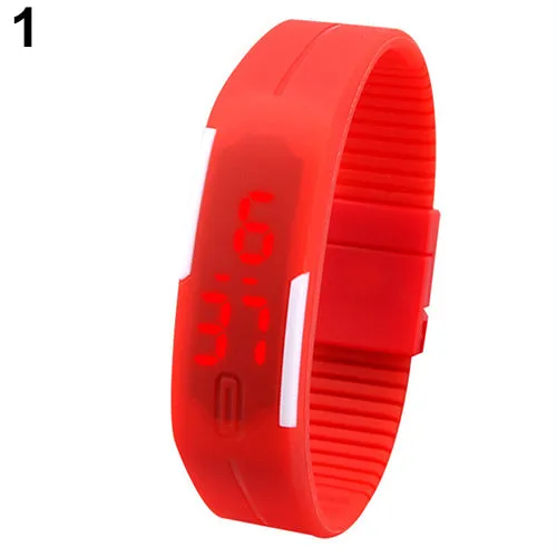 women watches Unisex Men Fashion Silicone Band Red LED Sports clock Bracelet Digital Wrist reloj mujer relogio デジタルウォッチ часы
