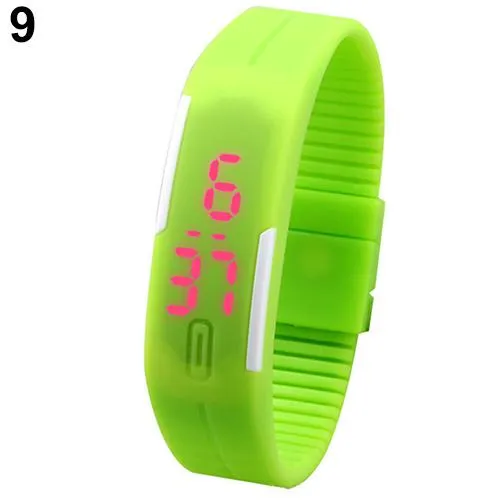 women watches Unisex Men Fashion Silicone Band Red LED Sports clock Bracelet Digital Wrist reloj mujer relogio デジタルウォッチ часы