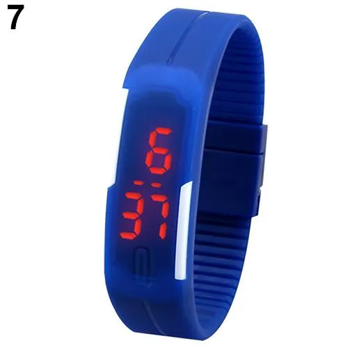 women watches Unisex Men Fashion Silicone Band Red LED Sports clock Bracelet Digital Wrist reloj mujer relogio デジタルウォッチ часы