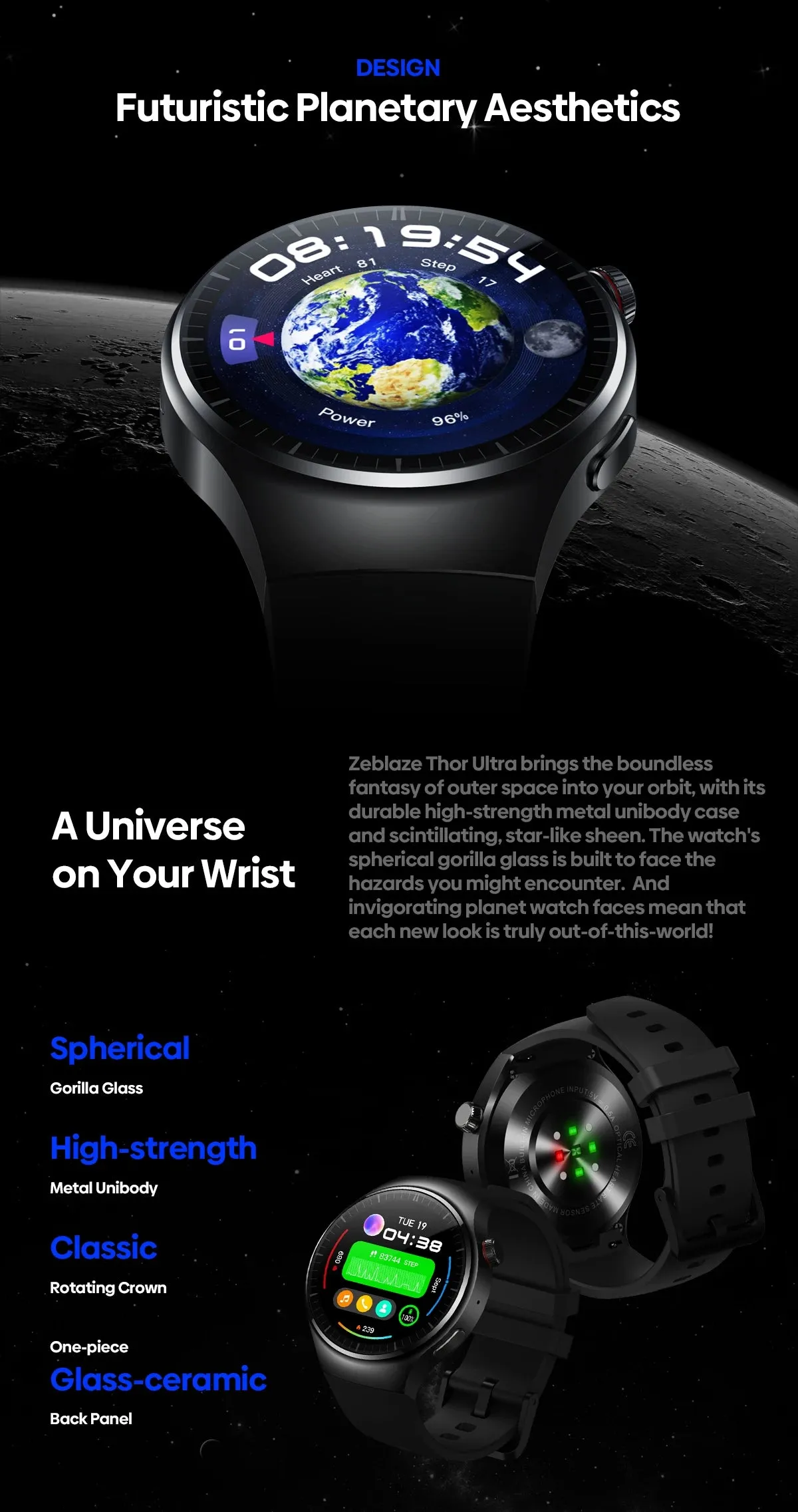 ZEBLAZE Thor Ultra 1.43" AMOLED Smart Watch