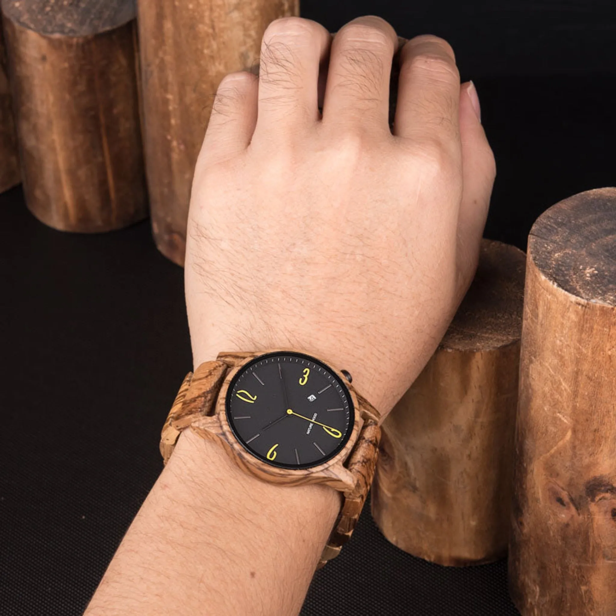 ZEBRITE - Men Wood Watch
