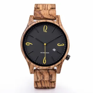 ZEBRITE - Men Wood Watch
