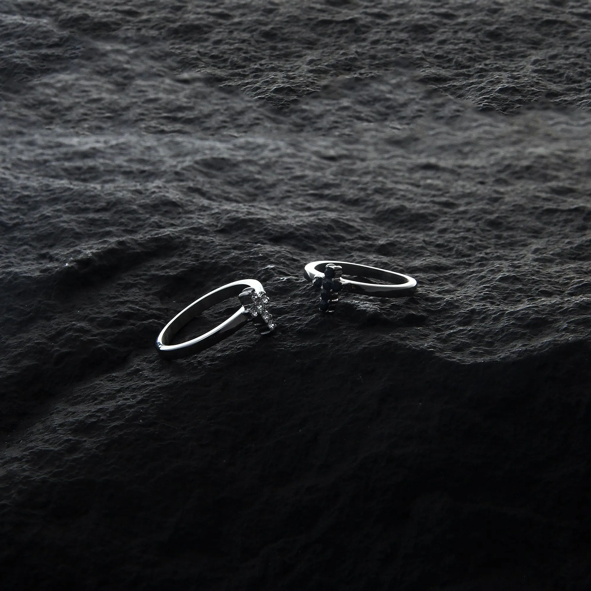 Zircon Cross Ring