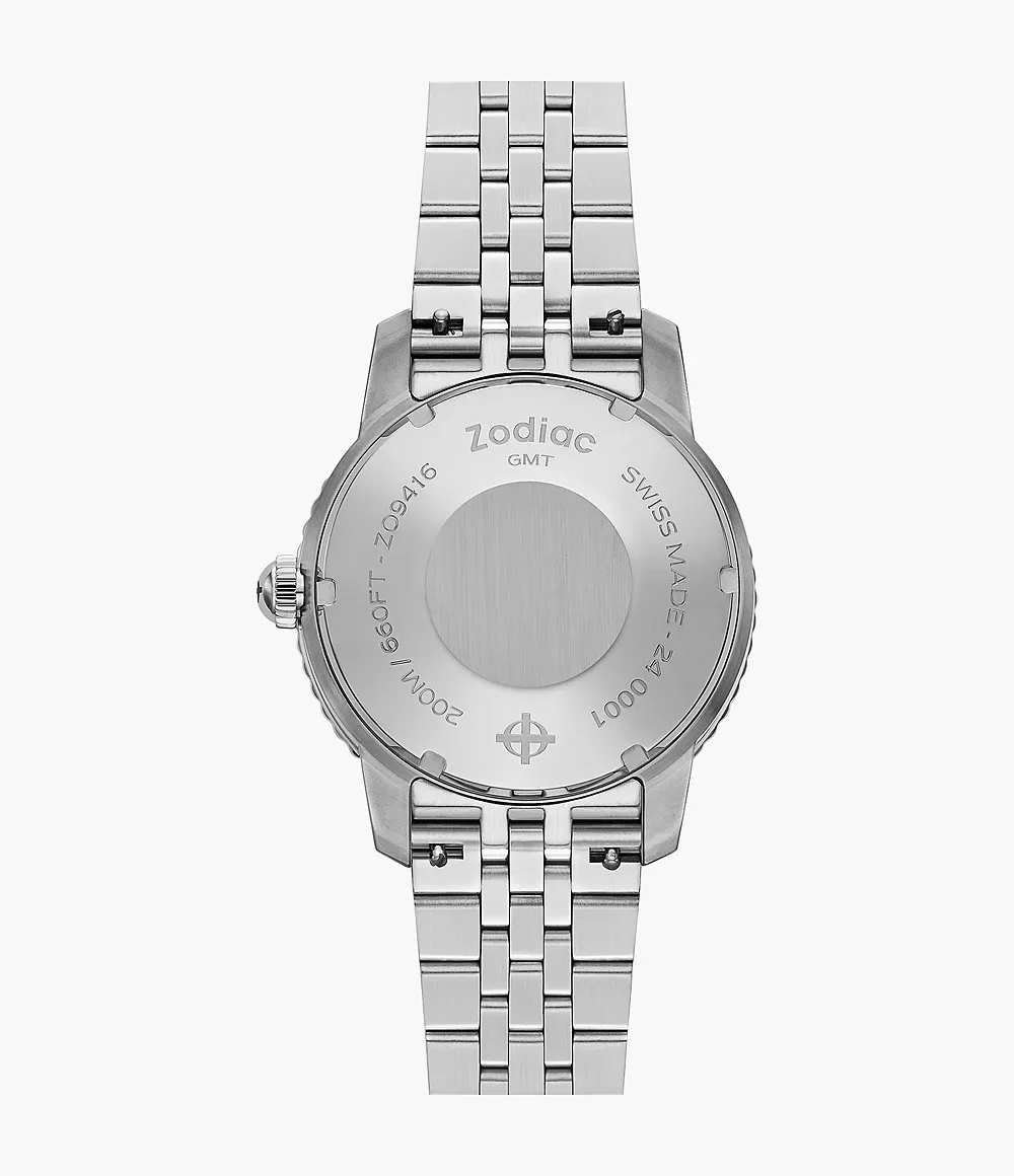 Zodiac Super Sea Wolf GMT Automatic Pink-White 40mm Men's Watch ZO9416