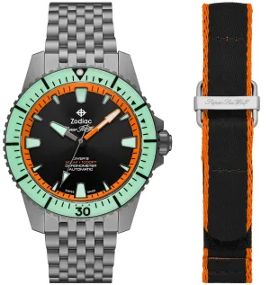 Zodiac Watch Super Sea Wolf Titanium Pro Diver Limited Edition D